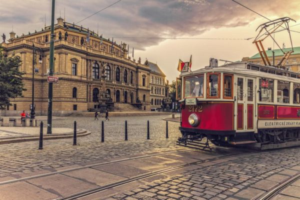 Pražská historická tramvaj Prague historic tram Praha zážitkové procházky a akce