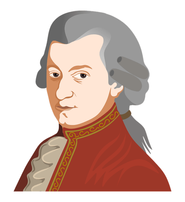 Wolfgang Amadeus Mozart (Zdroj: Aalmeidah, Pixabay.com)
