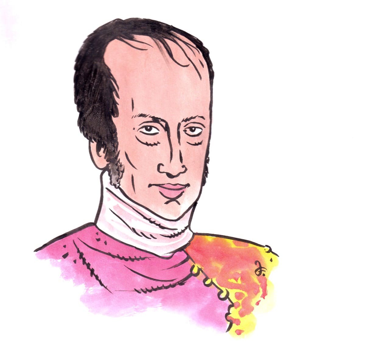 Český král Ferdinand V. (Kresba: Jiří Filípek)